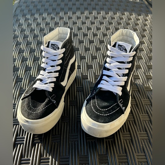 HP Vans Sk8-Hi Shoe Black Suede & Canvas. Men’s size 4, Women’s size 5 1/2. - Picture 3 of 7